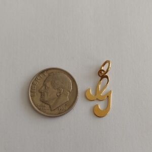 90s Goldbond Initial "G" Pendant Charm